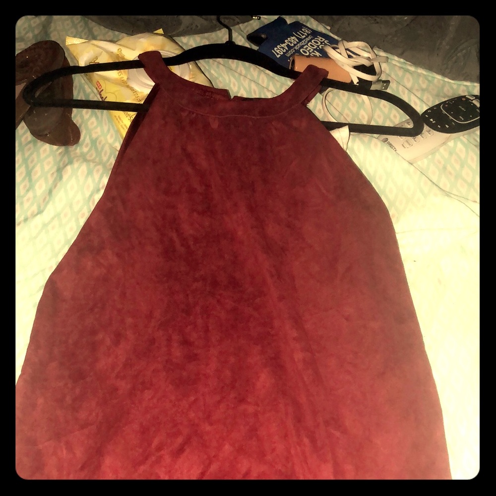 Maroon Suede Around the next dress